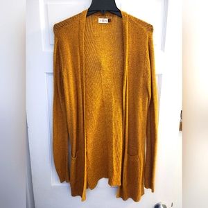 Juniors' SO Cardigan mustard colored Size Medium